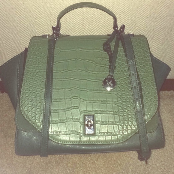 Fiorelli Green Crocodile Satchel - Picture 2 of 5
